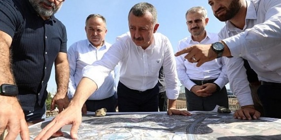 Başkan Büyükakın, Turgut Özal Köprüsü ikileme çalışmasını inceledi