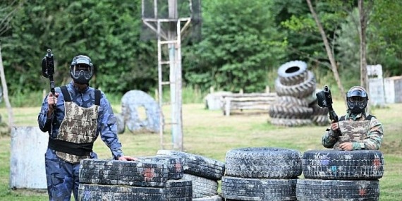 Başkan Kocaman Gençlerle Paintball Oynadı