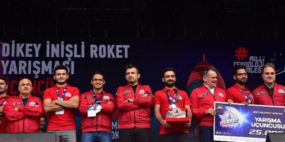Canik Belediyesi’nin Desteklediği Tanyeli Roket Takımı Türkiye 3.’sü Oldu