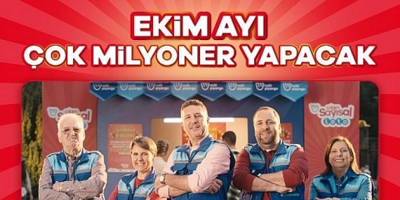 Çılgın Sayısal Loto “Milyonerler Ekimi”nde 70 milyon TL ekstra ikramiye verecek