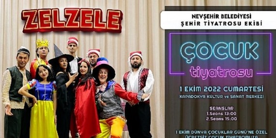 Çocuk oyunu zelzele Kapadokya kültür ve sanat merkezinde sahnelenecek