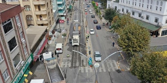 Darıca FSM Caddesinde yol onarımı