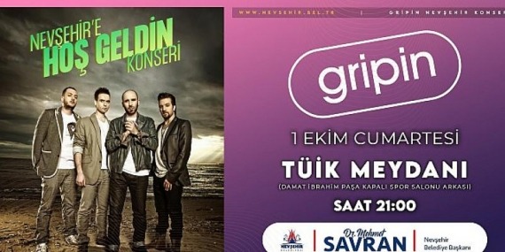 Gripin Konseri Cumartesi Akşamı Saat 21.00’da
