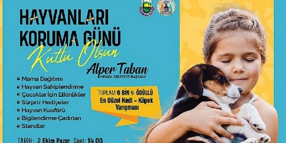 İnegöl’de Hayvanları Koruma Günü Etkinliği