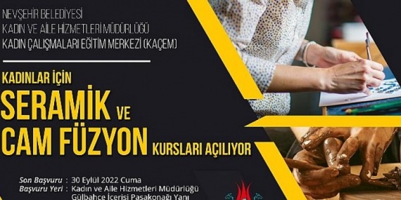 Kadınlar İçin Seramik ve Cam Füzyon Kursları Açılacak