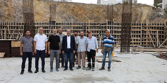 Kapalı Pazar Yeri İnşaatı Hız Kesmeden Devam Ediyor