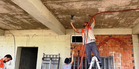 Kartepe Kent Meydanı Cami’nde çalışmalar sürüyor