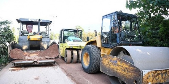 Kartepe’de 550 Ton Asfalt Serildi