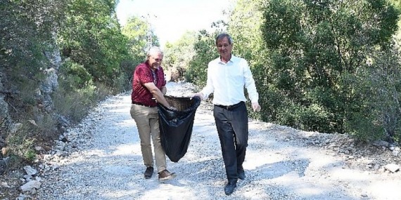 Kemer Belediyesi ve Ketob İş Birliğinde Çalış Tepesinde Çevre Temizliği Yapıldı