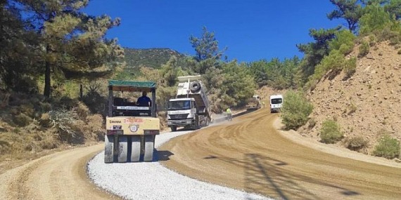 Muğla Büyükşehir Datça- Yaka’da Asfalt Çalışmasını Tamamladı