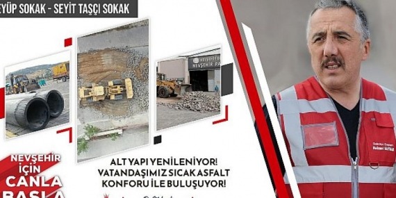 Nevşehir belediyesi Sümer Mahallesi’nde altyapı ve üst yapı çalışmaları için start verildi