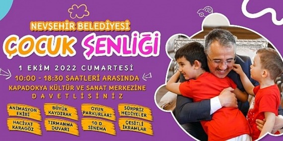 Nevşehir belediyesi’nden çocuk şenliği