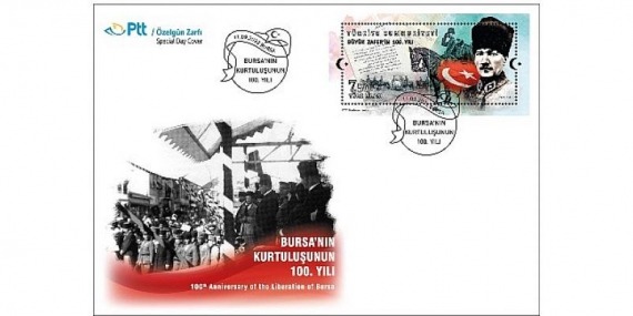 PTT’den Bursa’nın Kurtuluşunun 100. Yılı Konulu Pul Sergisi