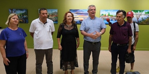 Ressam Mualla Demir’den  Ayvalık Peyzajları Resim Sergisi