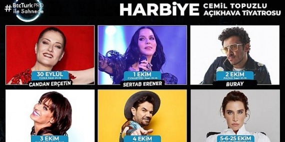 Sonbahar akşamları Harbiye Açıkhava konserleriyle ısınıyor