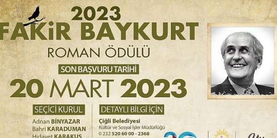 2023 Fakir Baykurt Roman Ödülü için geri sayım başladı