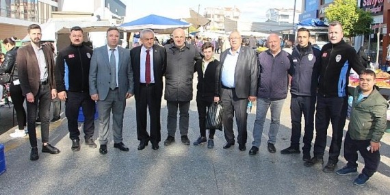 Başkan Erkiş pazarda ekonominin nabzını tuttu