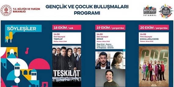 Beyoğlu Kültür Yolu Festivali Kapsamında Gerçekleştirilen  Gençlik ve Çocuk Buluşmaları  Söyleşilerle Devam Ediyor