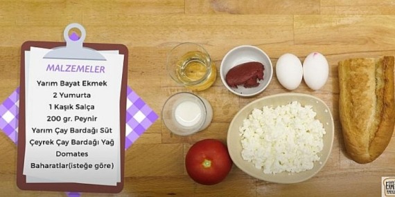 Haftanın bayat ekmek yemeği tarifi: Salçalı ekmek kanepesi