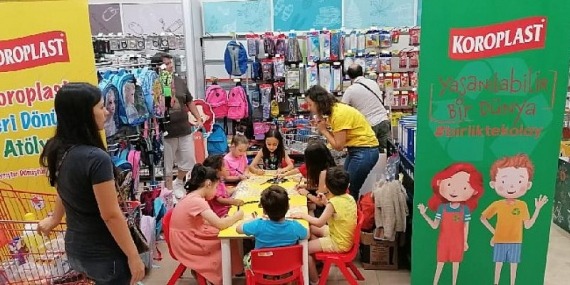 Koroplast, “Geri Dönüşüm Atölyesi” Migros mağazalarında çocuklarla buluştu