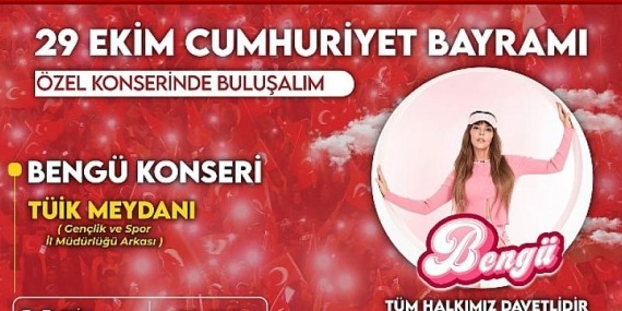 Nevşehir Belediyesi’nden 29 Ekim’e Özel Bengü Konseri