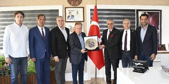 Okan’dan Başkan Topaloğlu’na ziyaret