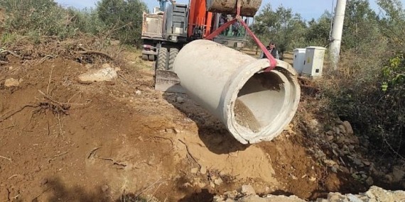 Pelitköy’de Çöken Menfez Yenilendi