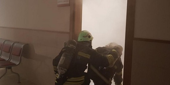 Adliyelerde gerçeğini aratmayan tatbikat