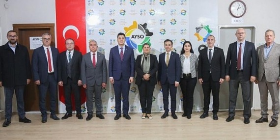 Aydın Büyükşehir Belediye Başkanı Özlem Çerçioğlu, Aydın Sanayi Odası’na (AYSO) nezaket ziyaretinde bulundu
