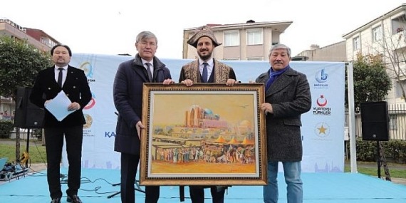 Bağcılar’da Türkiye – Kazakistan Kardeşlik Anıtı açıldı