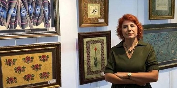 Foça’da Hülya İlterden Usta İşi Ebru Sergisi