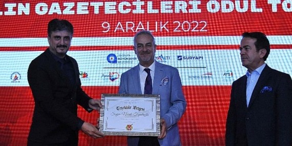 Antalya Gazeteciler Cemiyetince AGC’den Kemer Belediyesi’ne teşekkür plaketi