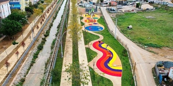 Darıca Nene Hatun Deresi’nde yürüyüş yolu yapılıyor