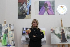 Ege Üniversitesi 50. Yıl Köşkü'nde “Basmane'nin Yüzleri sergisi ziyaretçilerle buluştu