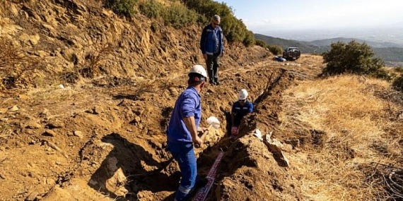 İZSU Ödemiş’in kırsal mahallelerinde su hatlarını yeniliyor