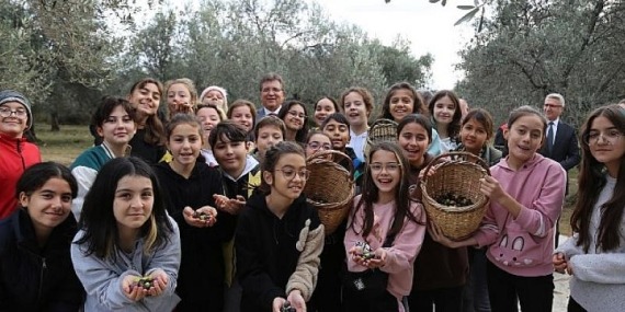 Öğrenciler zeytinin dalından sofraya yolculuğunu öğrendi