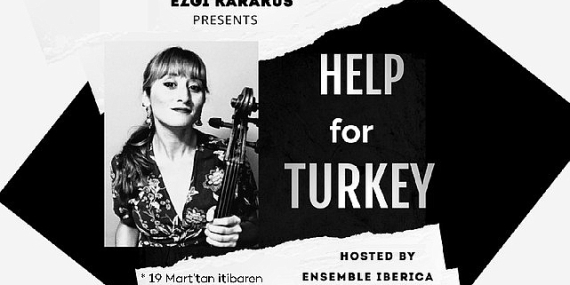 Türkiyenin Dijital Sahnesi Sahneport, Çellist Ezgi Karakuş ve Ensemble Iberica İşbirliğiyle Depremzedelere Yardım Konseri