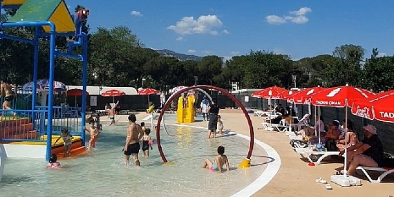 Aydın Tekstil Park çocuklara Aquapark'ıyla da eğlence sunuyor
