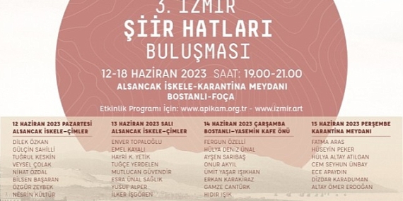 İzmir'in dört bir yanı “Şiir Hatları” ile örülecek