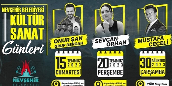 Nevşehir Belediyesi Yaz Konserleri Temmuz Ayında Başlıyor