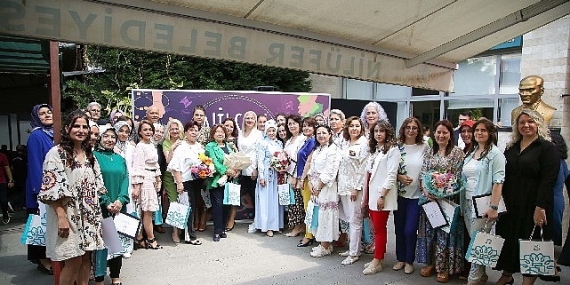 Nilsem kursiyerlerinin eserleri göz kamaştırdı