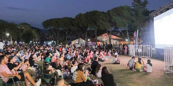 Aydın tektik park'ta sineme geceleri başladı 