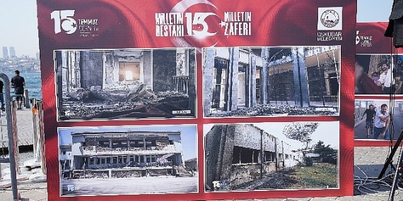 Üsküdar Meydanında 15 Temmuz Demokrasi ve Milli Birlik Günü Sergisi düzenlendi