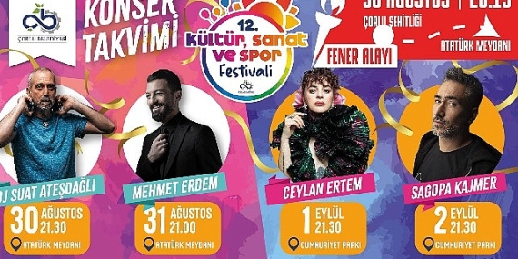 12. Kültür, Sanat ve Spor Festivali Başlıyor