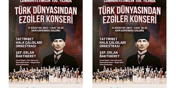 Kazak Halk Çalgıları Orkestrasından Türk dünyasından ezgiler konseri