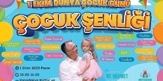 1 Ekim Dünya Çocuk Günü'nde çocuklar doyasıya eğlenecek