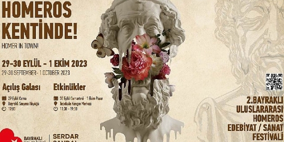 Bayraklı festivale hazırlanıyor