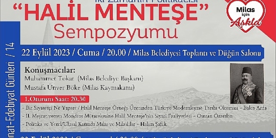 İki zamanın politikacısı “Halil Menteşe" adına sempozyum düzenlenecek