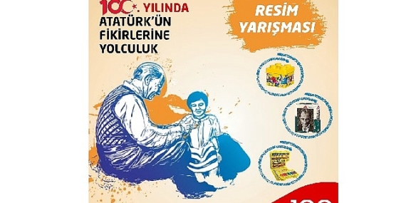 Çocuklar çizimleriyle   “Cumhuriyetin 100. Yılında Atatürk'ün Fikirlerine Yolculuk" edecek