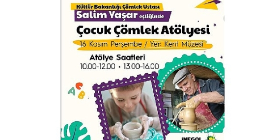 İnegöl Belediyesi'nden Çocuklara Özel Çömlek Atölyesi Etkinliği